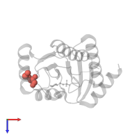 Modified residue MSE in PDB entry 1spv, assembly 1, top view.