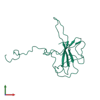 PDB entry 1ssk coloured by chain, front view.