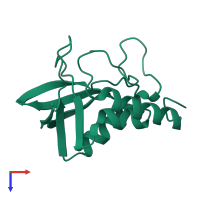 PDB entry 1sye coloured by chain, top view.
