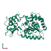 NAD-dependent protein deacetylase HST2 in PDB entry 1szd, assembly 1, front view.