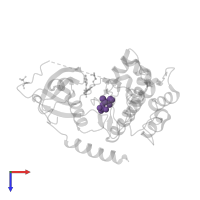 Modified residue TPO in PDB entry 1szm, assembly 1, top view.