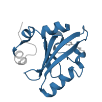 The deposited structure of PDB entry 1t1c contains 1 copy of Pfam domain PF00989 (PAS fold) in Photoactive yellow protein. Showing 1 copy in chain A.