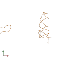 PDB entry 1t1o coloured by chain, front view.