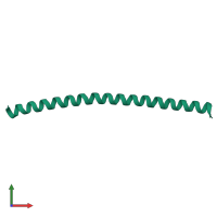 PDB entry 1t3j coloured by chain, front view.