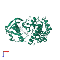 Mast/stem cell growth factor receptor Kit in PDB entry 1t46, assembly 1, top view.