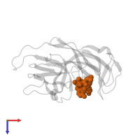 ARYLOMYCIN A2 in PDB entry 1t7d, assembly 1, top view.