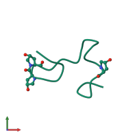 PDB entry 1tch coloured by chain, front view.