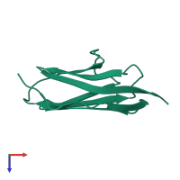 Titin in PDB entry 1tit, assembly 1, top view.