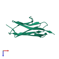 Titin in PDB entry 1tiu, assembly 1, top view.