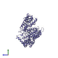 DNA-directed DNA polymerase in PDB entry 1tk8, assembly 1, side view.