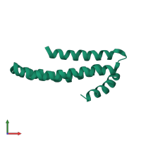 Soluble APP-beta in PDB entry 1tkn, assembly 1, front view.