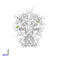 SULFITE ION in PDB entry 1tll, assembly 1, side view.