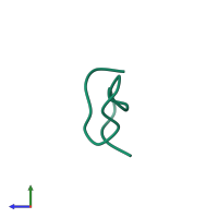 Thrombomodulin in PDB entry 1tmr, assembly 1, side view.
