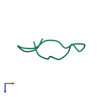 Thrombomodulin in PDB entry 1tmr, assembly 1, top view.