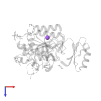 SODIUM ION in PDB entry 1to1, assembly 1, top view.