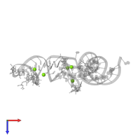 MAGNESIUM ION in PDB entry 1tra, assembly 1, top view.