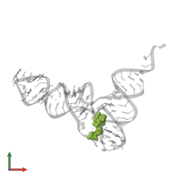 Modified residue H2U in PDB entry 1tra, assembly 1, front view.