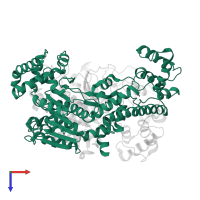 NEDD8-activating enzyme E1 regulatory subunit in PDB entry 1tt5, assembly 2, top view.
