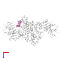 ADENOSINE-5'-DIPHOSPHATE in PDB entry 1tuu, assembly 1, top view.