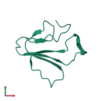 Monomeric assembly 1 of PDB entry 1txb coloured by chemically distinct molecules, front view.