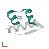 Insulin A chain in PDB entry 1tym, assembly 2, front view.