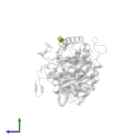 2-acetamido-2-deoxy-beta-D-glucopyranose in PDB entry 1u2y, assembly 1, side view.