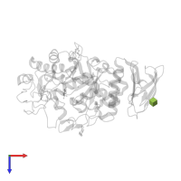 2-acetamido-2-deoxy-beta-D-glucopyranose in PDB entry 1u2y, assembly 1, top view.