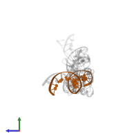 5'-D(*CP*TP*TP*AP*CP*GP*TP*GP*GP*GP*AP*AP*TP*TP*GP*CP*TP*GP*AP*GP*C)-3' in PDB entry 1u3e, assembly 1, side view.