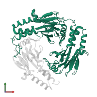 Mothers against decapentaplegic homolog 3 in PDB entry 1u7f, assembly 1, front view.