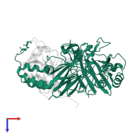 Mothers against decapentaplegic homolog 3 in PDB entry 1u7f, assembly 1, top view.