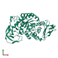 PDB entry 1ud4 coloured by chain, front view.