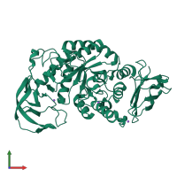 PDB entry 1ud8 coloured by chain, front view.