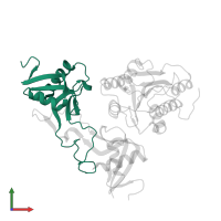 Snaclec bitiscetin subunit alpha in PDB entry 1uex, assembly 1, front view.
