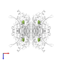 3-METHYL-2-UREIDO-BUTYRIC ACID in PDB entry 1uf7, assembly 1, top view.
