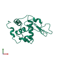 PDB entry 1uif coloured by chain, front view.