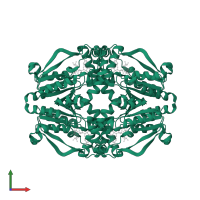 Uridine-cytidine kinase 2 in PDB entry 1uj2, assembly 1, front view.