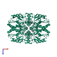 Uridine-cytidine kinase 2 in PDB entry 1uj2, assembly 1, top view.