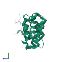 ADP-ribosylation factor-binding protein GGA1 in PDB entry 1ujk, assembly 1, side view.