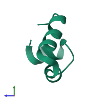 Villin-1 in PDB entry 1unc, assembly 1, side view.