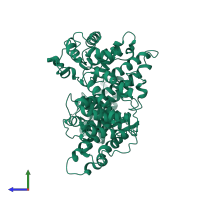 Albumin in PDB entry 1uor, assembly 1, side view.