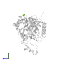 MAGNESIUM ION in PDB entry 1ur2, assembly 1, side view.