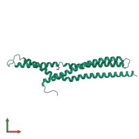 PDB entry 1uru coloured by chain, front view.