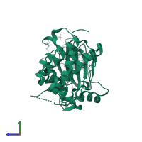 3-phosphoinositide-dependent protein kinase 1 in PDB entry 1uu7, assembly 1, side view.