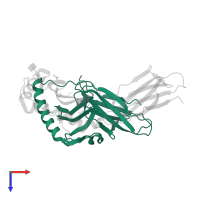 Ig-like domain-containing protein in PDB entry 1uvq, assembly 1, top view.