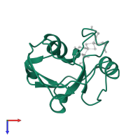 Ferredoxin-6 in PDB entry 1uwm, assembly 1, top view.