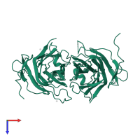 Endoglucanase in PDB entry 1uww, assembly 1, top view.