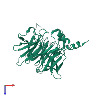 Serum paraoxonase/arylesterase 1 in PDB entry 1v04, assembly 1, top view.