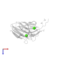 CALCIUM ION in PDB entry 1v0a, assembly 1, top view.