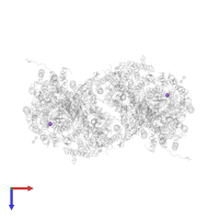SODIUM ION in PDB entry 1v55, assembly 1, top view.