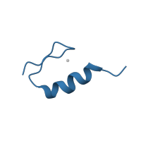 The deposited structure of PDB entry 1va3 contains 1 copy of SCOP domain 57668 (Classic zinc finger, C2H2) in Transcription factor Sp1. Showing 1 copy in chain A.